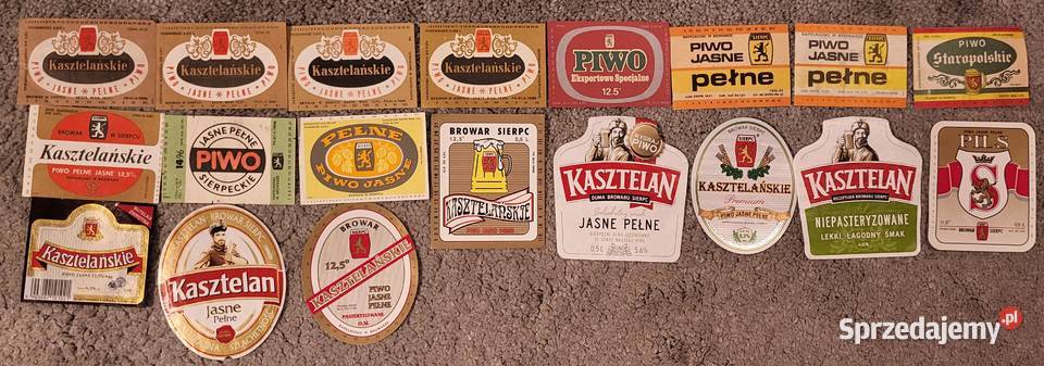 Etykiety piwne zestaw 230 etykiet polskie Kolekcje mazowieckie Ząbki sprzedam