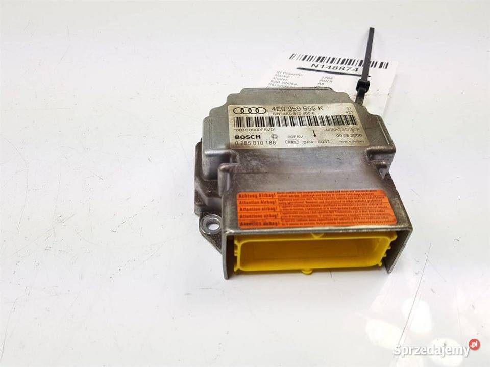 AIRBAG SENSOR AUDI A8 D3 4E0959655K Motoryzacja Lipno sprzedam