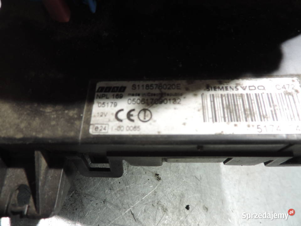 SKRZYNKA MODUŁ BSI FIAT PANDA 2 S118578020E Nowy Sącz
