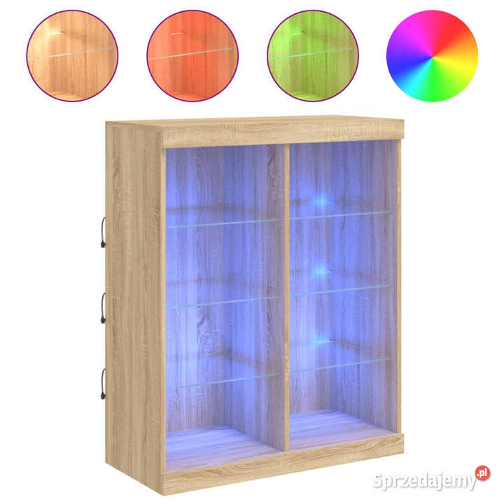 Szafka z oświetleniem LED dąb sonoma 81x37x100 Warszawa