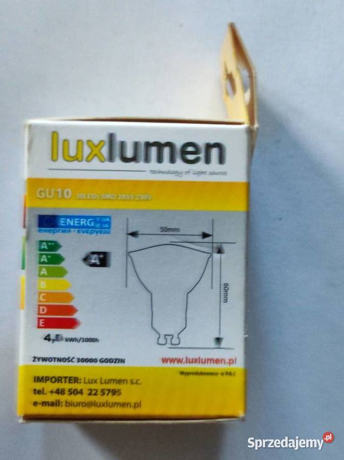 żarówka świetlówka led lux lumen luxlumen GU10 świętokrzyskie Kielce