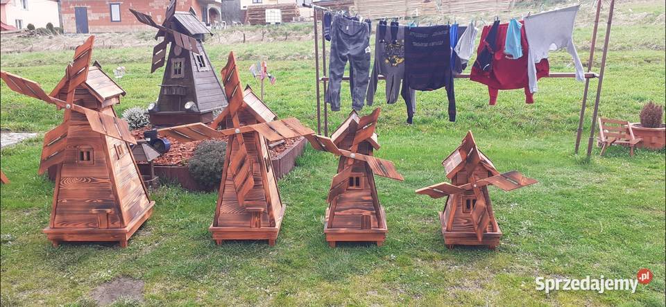 Wiatrak ogrodowy drewniany małopolskie