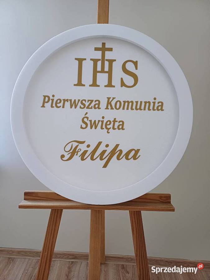 Koło z oświetleniem dekoracja Pierwsza Komunia Pozostałe wielkopolskie Dobrzyca