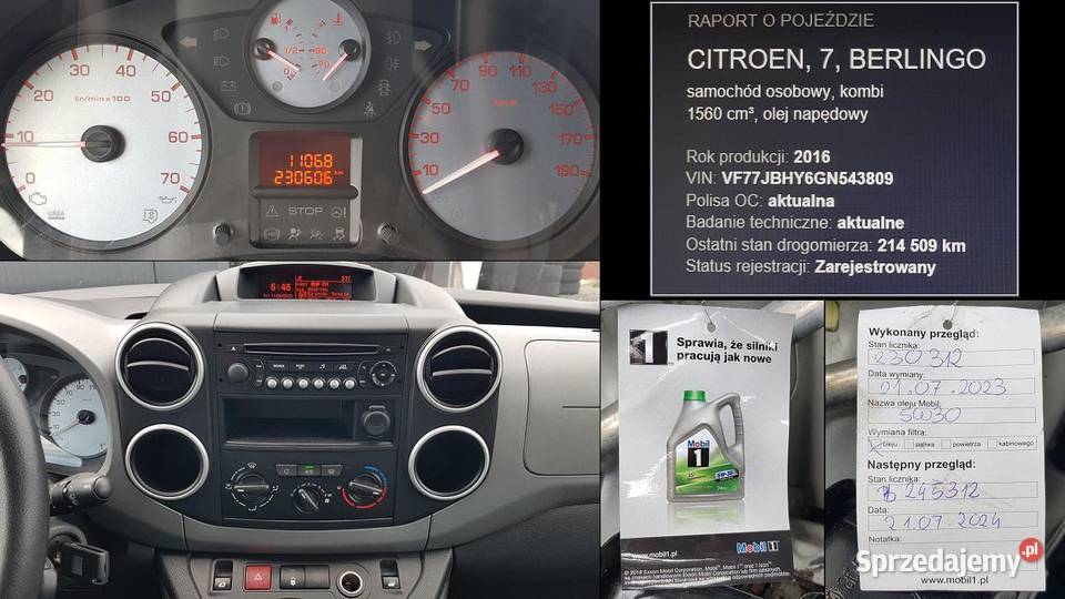 Citroen Berlingo II MULTISPACE 16 HDI śląskie Rydułtowy