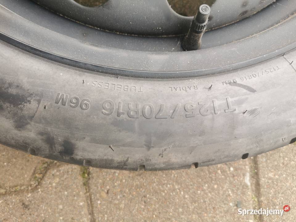 Koło dojazdowe 16 Vw 5x112 Seat Audi Skoda wielkopolskie Grodzisk Wielkopolski sprzedam