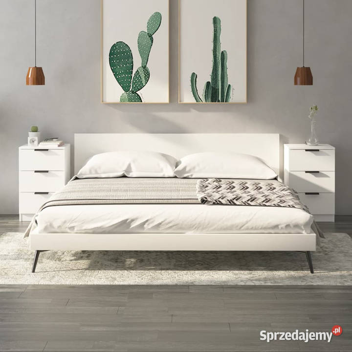 Szafki nocne 2 białe 40x36x65 WM811269 Warszawa