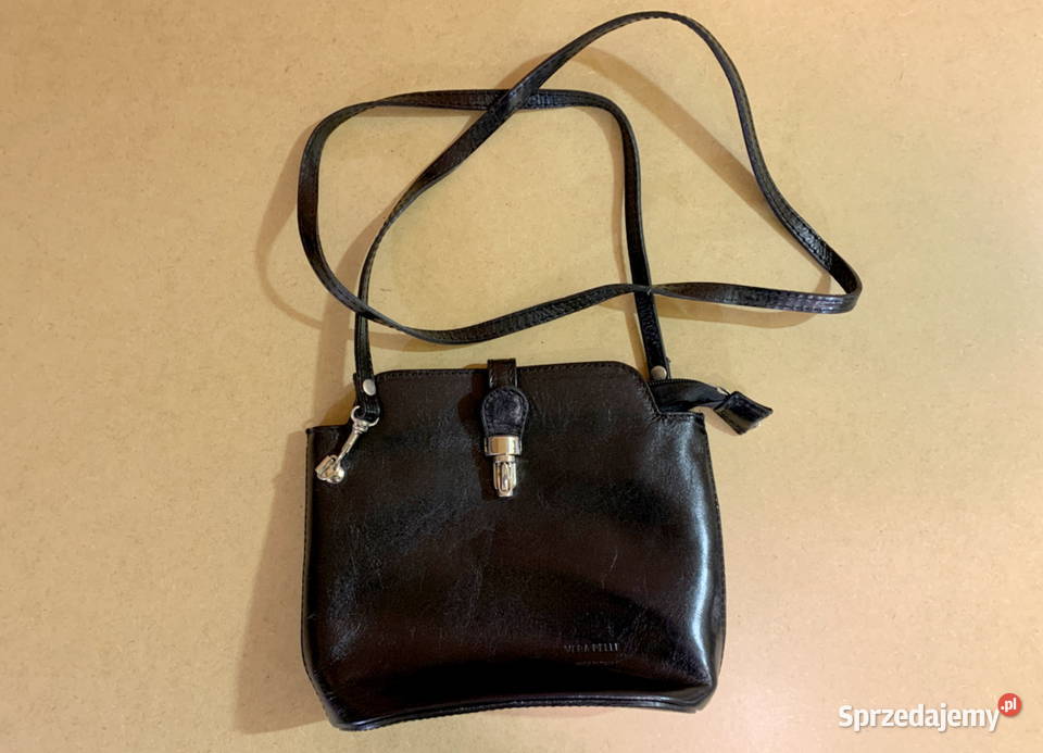 Torebka skórzana czarna 80