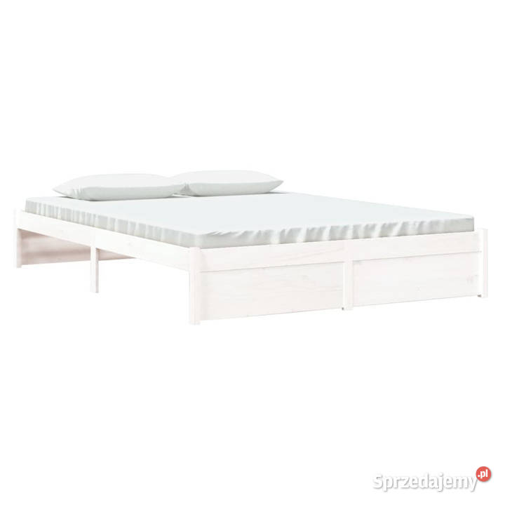 Rama łóżka biała lite drewno 160 x 200 WM814960 mazowieckie Warszawa