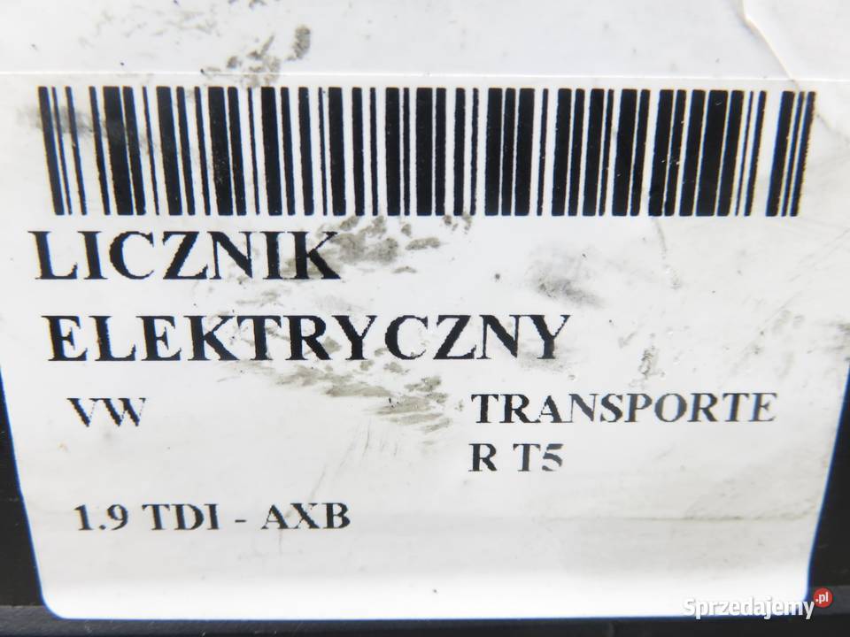 LICZNIK VW TRANSPORTER T5 19 TDI PD 105 AXB