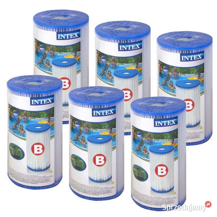 Filtr filtry 6 sztuk typ B do pompy INTEX 29005 Filtry i pompy Smogorzów