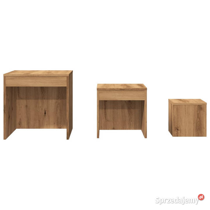 Stoliki wsuwane pod siebie 3 kolor dąb artisan mazowieckie sprzedam