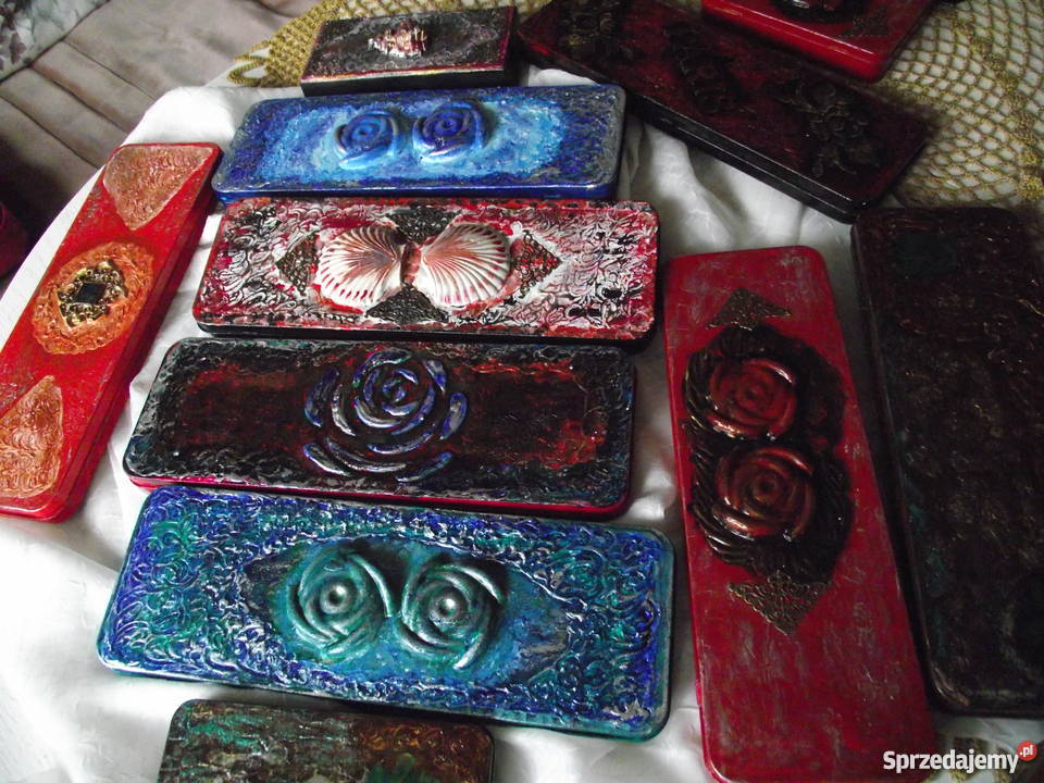 KASETKA PUDEŁKO ETUI niebanalne rękodzieło Piła