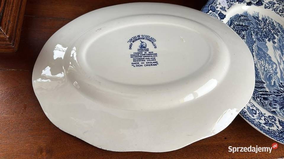 Patera owalna Półmisek Loch of Scotland England Gdańsk