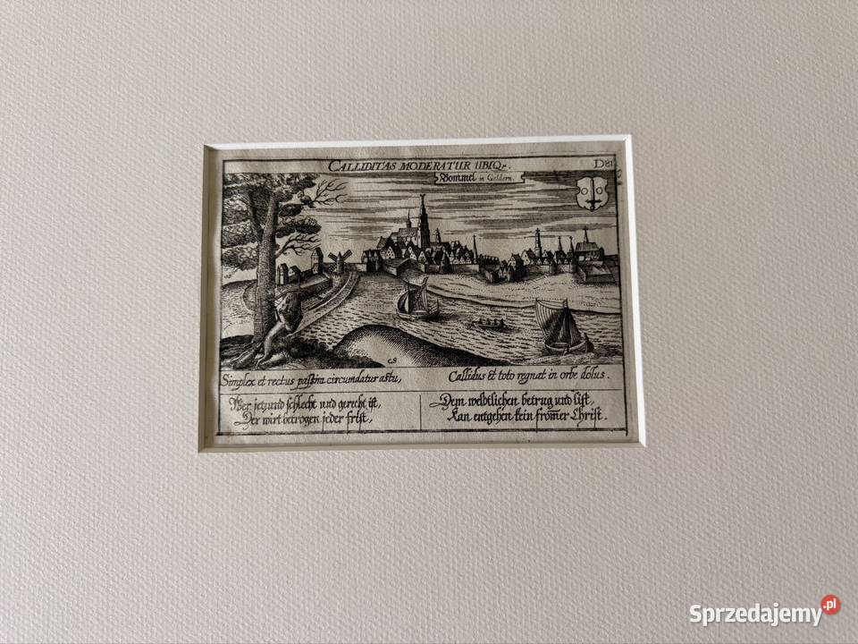 Antyczny miedzioryt 1623 Daniel Meisner Czerwionka-Leszczyny