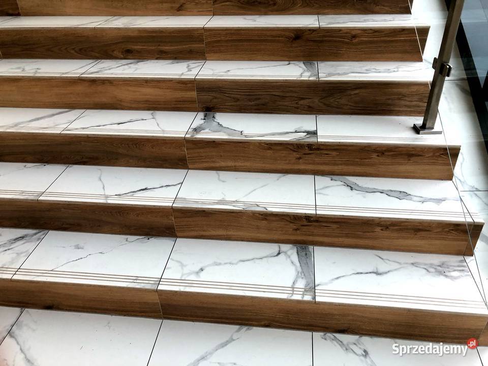 Płytki na schody BIAŁY MARMUR 100x30 CARRARA Łask