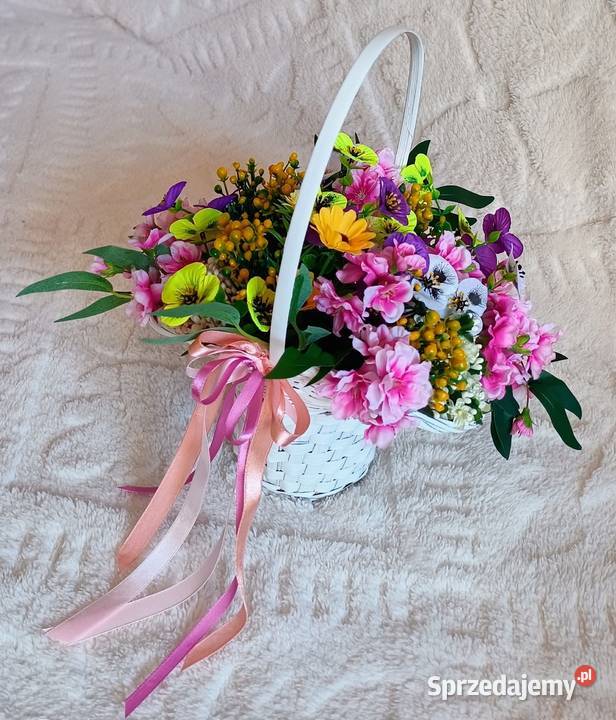 Koszyczek prezentowy Kompozycje kwiatowe Łęgowo