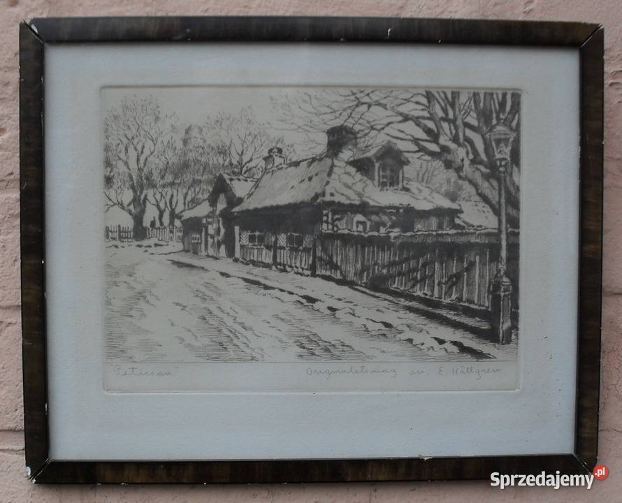Litografia Skandynawska Ernst Hllgren mazowieckie sprzedam