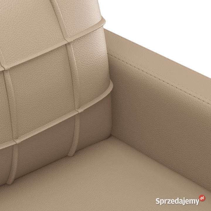 2osobowa sofa z poduszkami cappuccino sztuczna Warszawa sprzedam