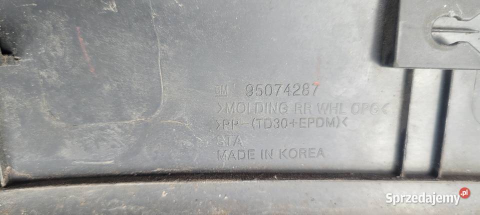 ORLANDO LISTWA NAKŁADKA BŁOTNIKA LEWY TYŁ śląskie Ruda Śląska