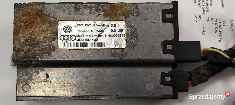 MODUŁ VOLKSWAGEN PHAETON 3D0907133 Pozostałe Lipno