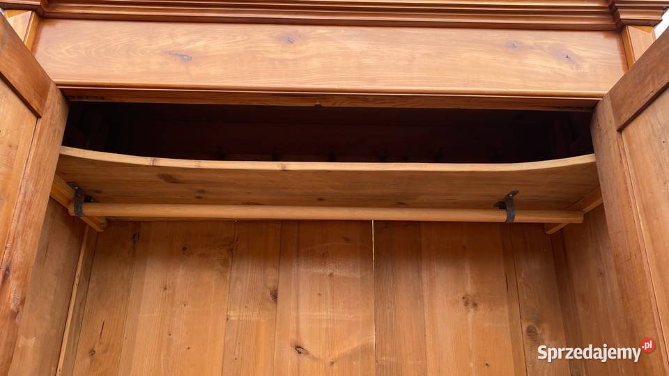 Stara stylowa szafa dwudrzwiowa z szufladami Gryfice