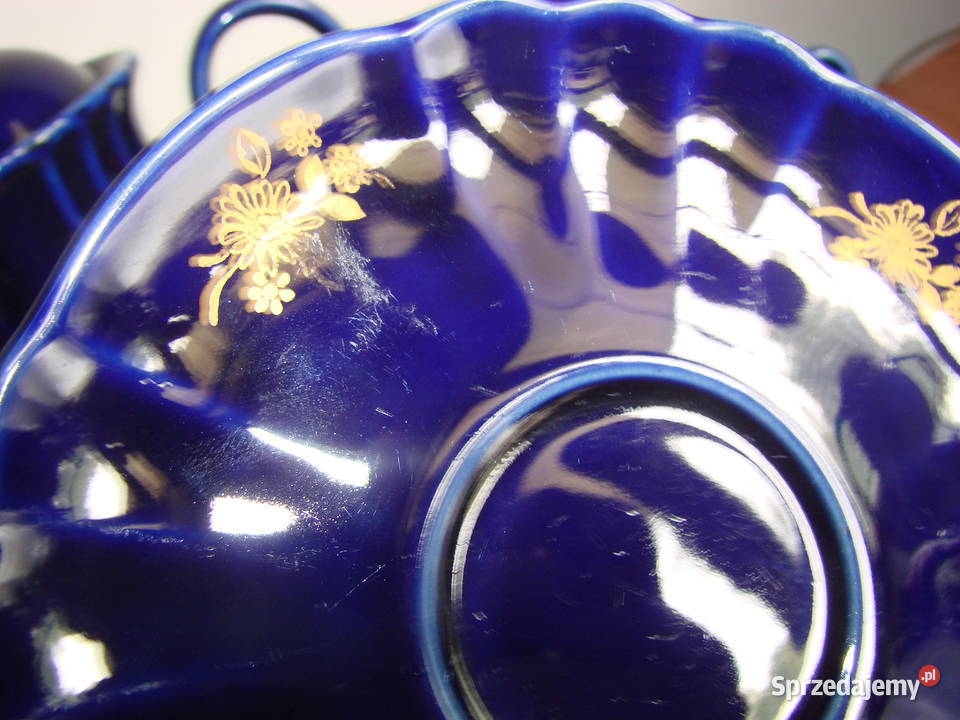 Porcelit Pruszków kobaltowa porcelana Pruszcz Gdański sprzedam