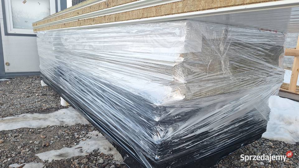 Płyta warstwowa 10 cm wełna mineralna RAL 9010