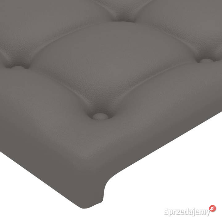 Zagłówek do łóżka z LED szary 200x5x7888 Warszawa