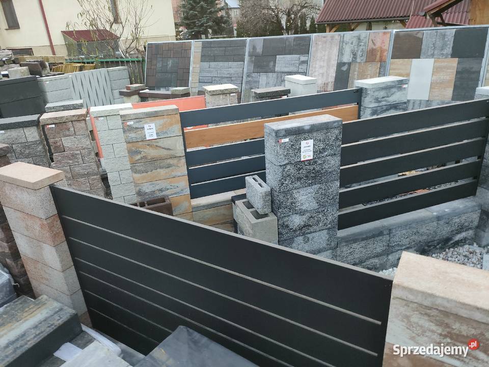 Ogrodzenia BLACK WEEK pustaki panele budmat płot małopolskie Myślenice