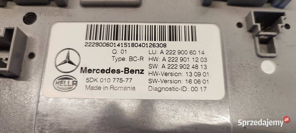MERCEDES GLC W253 MODUŁ KOMFORTU A2229006014 osobowe Komputery sprzedam