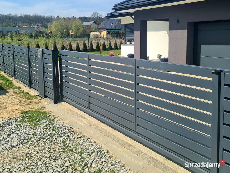 Brama przesuwna 500x120 Master nowoczesne Ogrodzenia i bramy