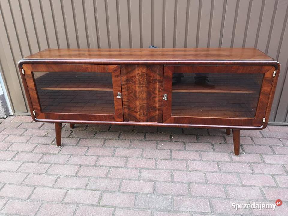 Komoda ARTDECO Orzech RTV Niska Unikat 155 Stara Swarzędz