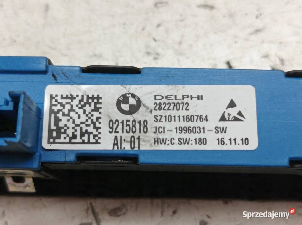 PRZEŁĄCZNIK FOTELA PAMIĘCI 9215818 Bmw Seria 5