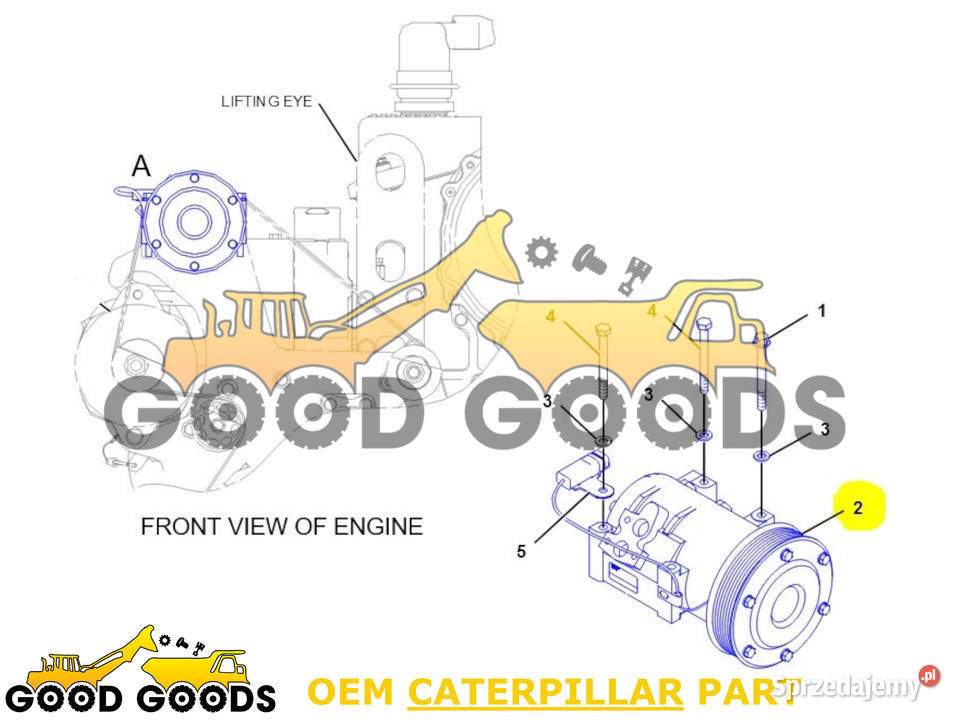 CAT SPRĘŻARKA KLIMATYZACJI 3050325 3050325