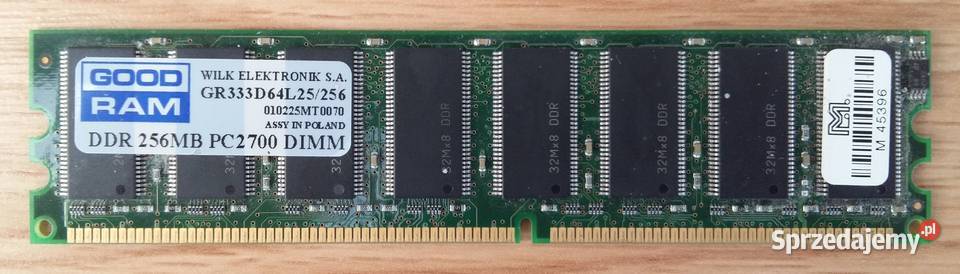 Pamięć GOOD RAM DDR 1GB PC3200 DIMM Model Gliwice