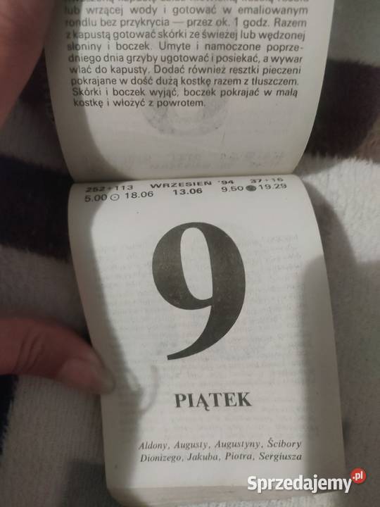 Kartki z kalendarza 1997 1995 1995 2012 2000