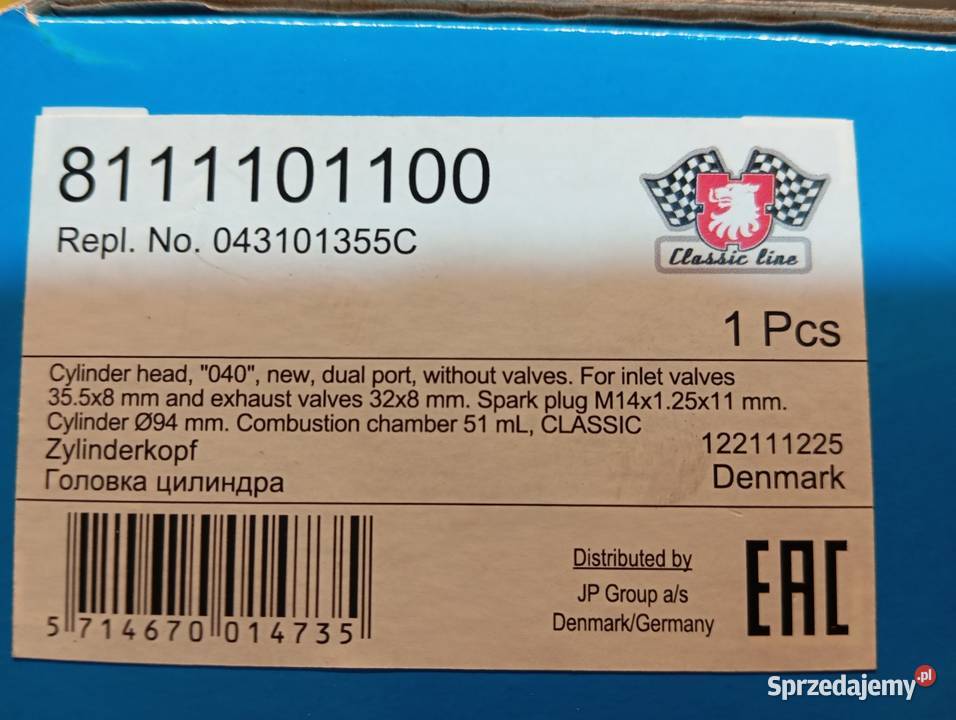 Głowica silnika Volkswagen Garbus osobowe dolnośląskie Kłodzko