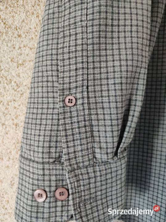 wizytowa męska koszula w kratkę bawełniana na świętokrzyskie Kielce