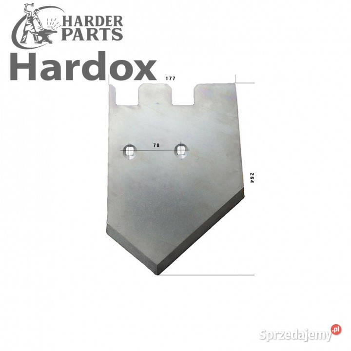 Lemiesz HARDOX 08900355L do kombajnu