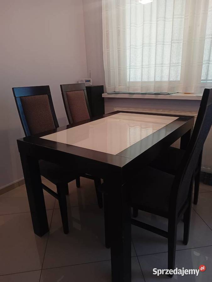 Sprzedam stół z krzesłami 120cm Kraków sprzedam