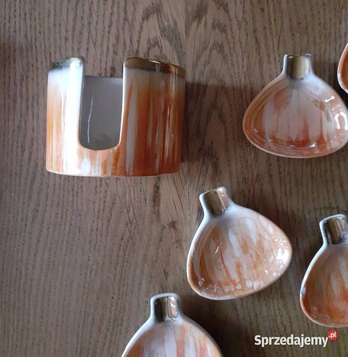 Popielniczki porcelanowe zestaw 6 Warszawa