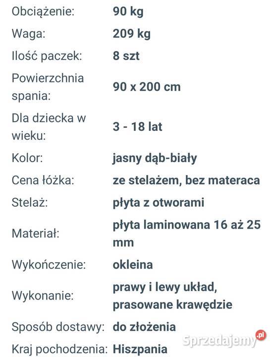 Sprzedam wielofunkcyjne łóżko z antresolą i śląskie Katowice sprzedam