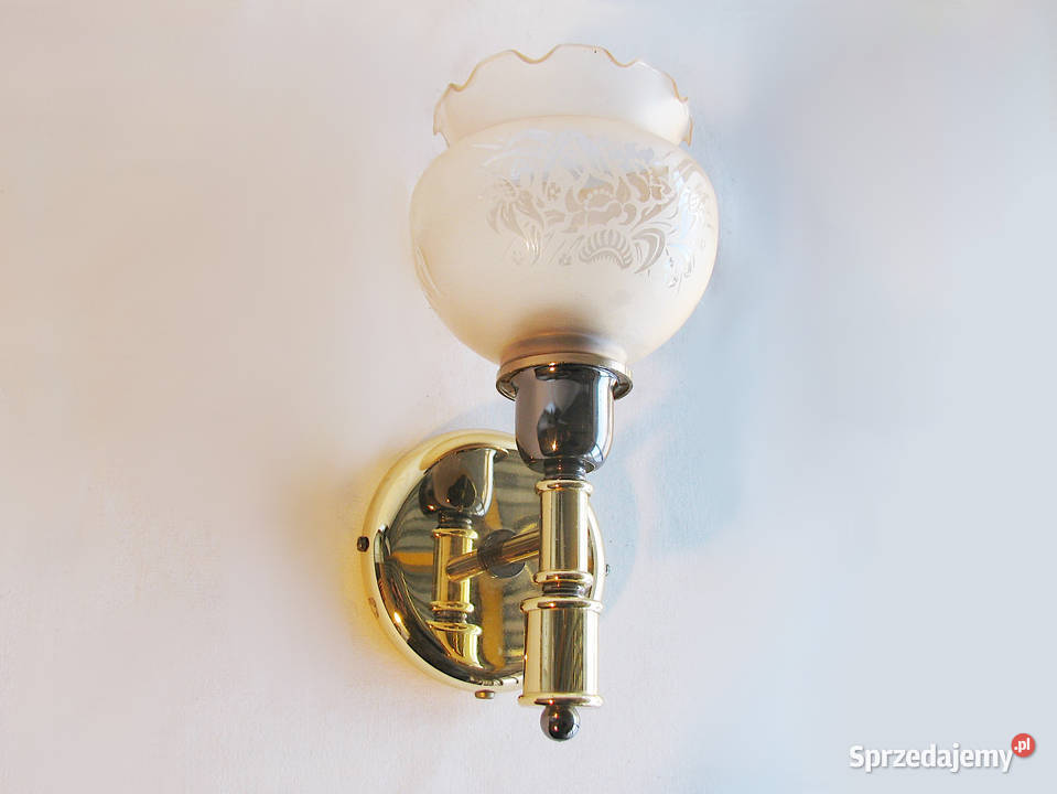 Piękny kinkiet stylowy mosiądz Szczecinek