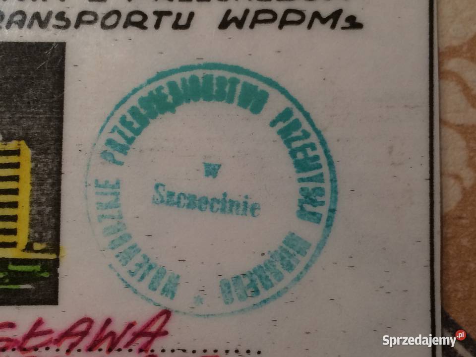 1175 Bilet Firmowy Do Przejazdu Środkami zachodniopomorskie Szczecin