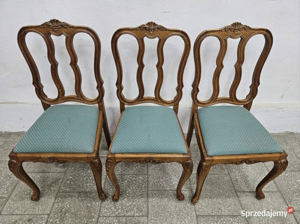 Krzesła ludwikowskie 6 sztuk Francja Nowy Sącz sprzedam