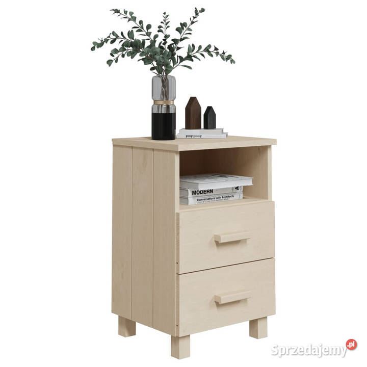 Szafki nocne HAMAR 2 miodowy brąz 40x35x62 sosna