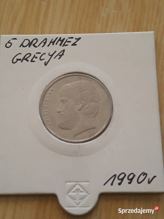 5 Drachm Grecja 1976 i 1990 r wielkopolskie Konin