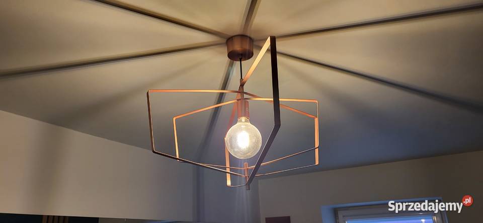 Lampa wisząca miedziana 90 x 40 E27 łódzkie