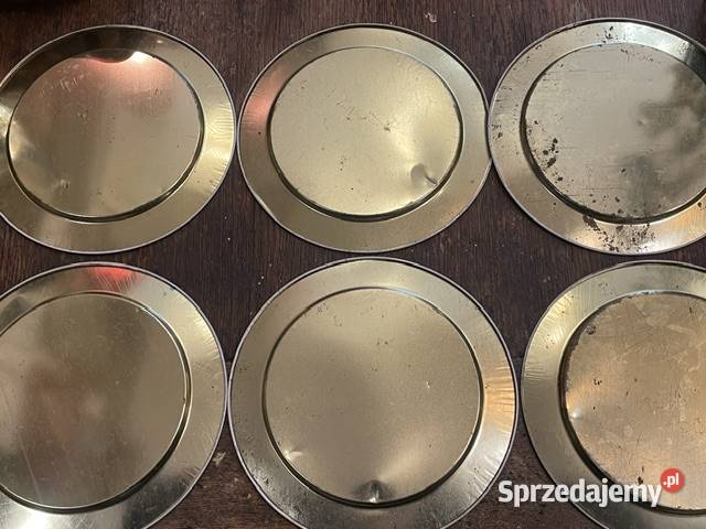 Kolekcjonerskie metalowe talerze Espaa 82 Kraków
