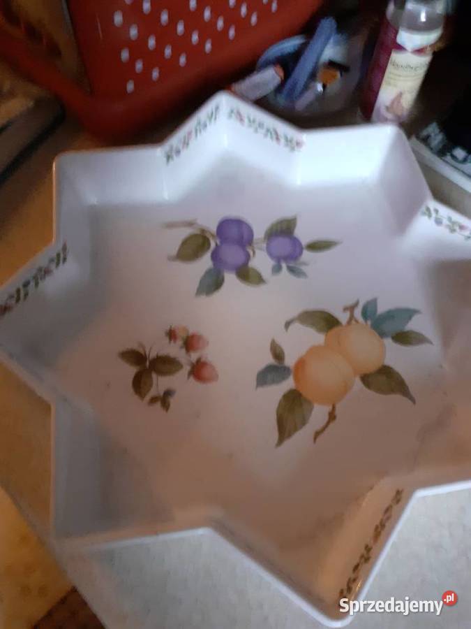 patera Francja lata 50 Porcelana i szkło